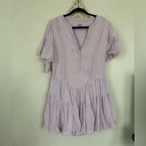 midi shift dress Light Yellow 100% Cotton Paneled Midi Shift Dress 46
